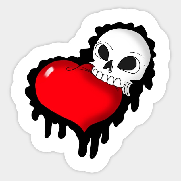 Eat Your Heart Out Sticker by Make_them_rawr